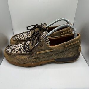 Youth Twisted X Moccasin Shoes Size 6